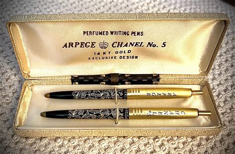 arpege chanel no 5 perfumed writing pens|arpege Chanel no 5 pens.